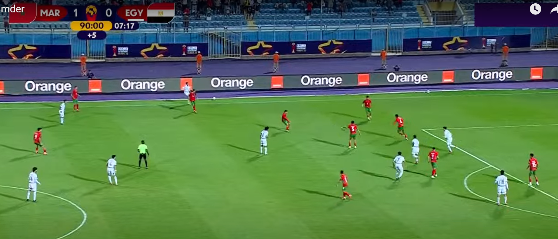 المغرب : مصر  كأس إفريقيا لأقل من 20 سنة ( المباراة )