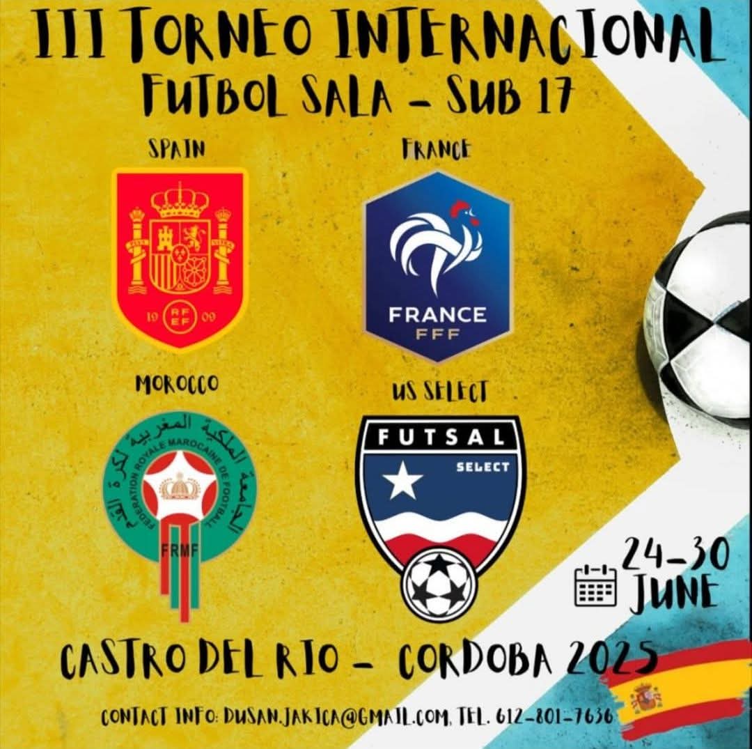 *المنتخب المغربي داخل القاعة U17 يشارك في دوري دولي بقرطبة الإسبانية*