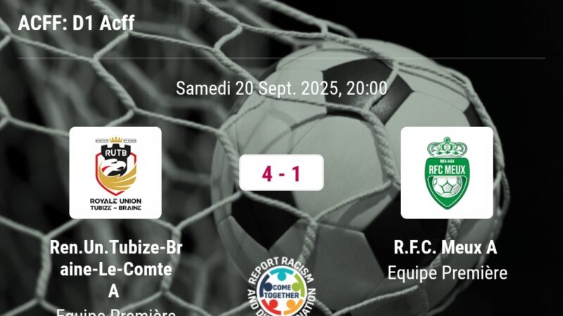 RUTB s&rsquo;impose 4-3 face à Rixensart dans un finish totalement fou (U13)
