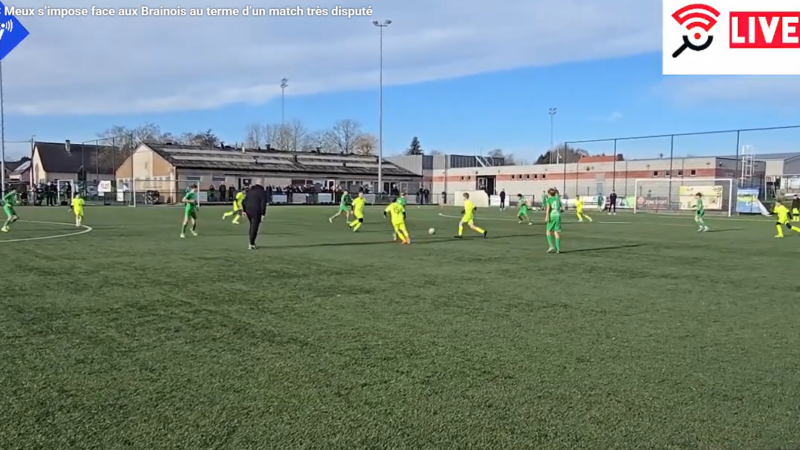 U13 : le RFC Meux s’impose face aux Brainois au terme d’un match très disputé