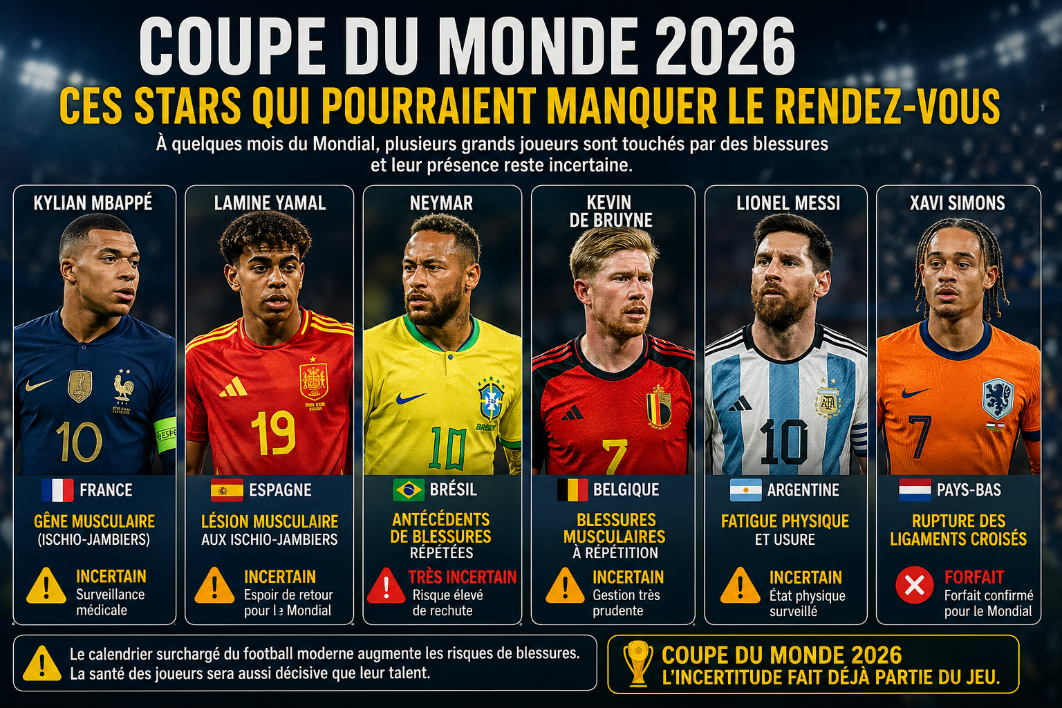 Une coupe du monde sans stars ?