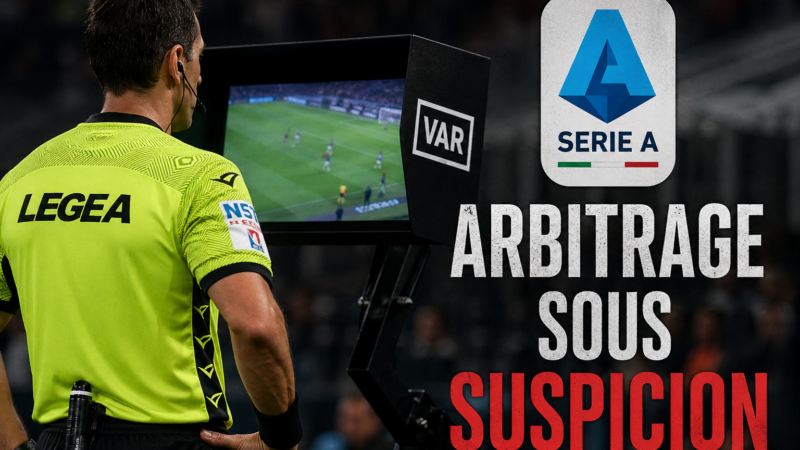Soupçons de fraude sur l’arbitrage : la Serie A replongée dans la tourmente