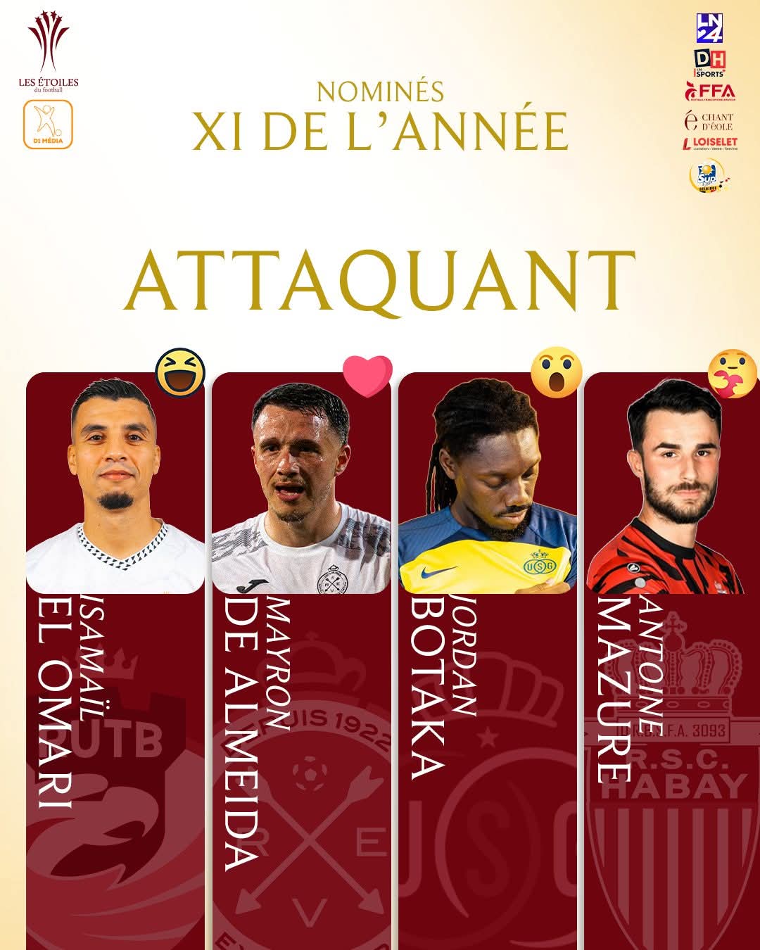 إسماعيل العمري في الواجهة: صراع الهدافين يشتعل في ترشيحات أفضل مهاجم D1 FFA
